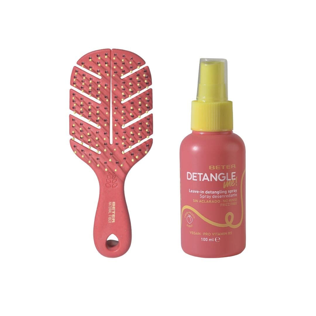 Beter - Cepillo de pelo esqueleto antitirones Natural Fiber hecho a base de fibras de trigo, Cepillo Desenredante Antienredos y Antirotura, Peinado suave y sin tirones, Para todo tipo de cabellos — view 12