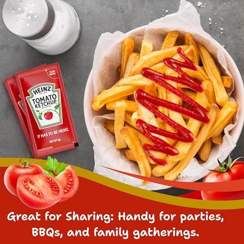 Heinz Condiment Packets Ketchup and Mustard (100 Total; 50 Each Flavor) — view 6