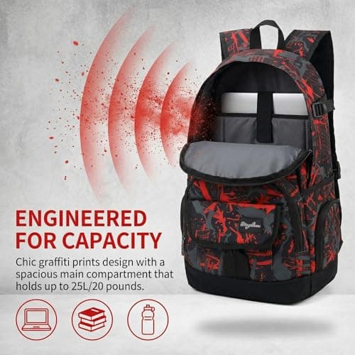 rickyh style School Backpack Travel Bag for Men & Women Lightweight College Back Pack with Laptop Compartmen — view 2