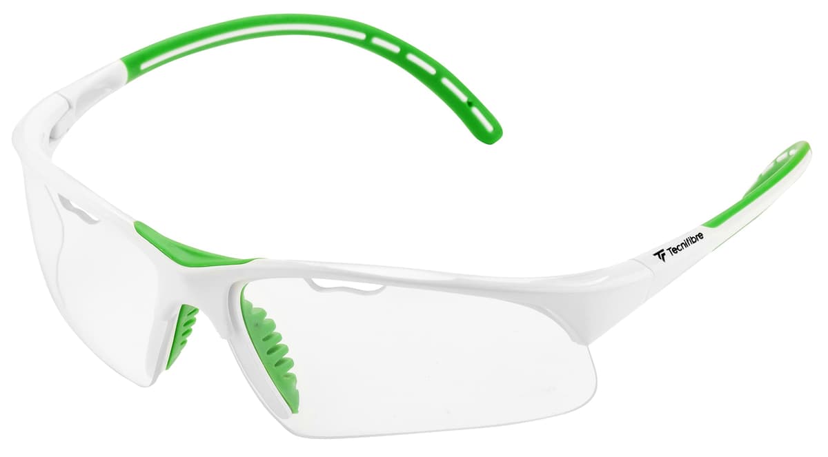 Tecnifibre Gafas Squash Unisex - Blanco Verde