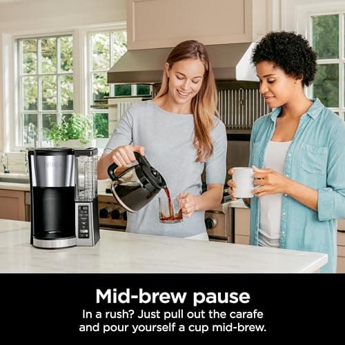 Ninja 12-Cup Programmable Coffee Brewer, 2 Brew Styles, Adjustable Warm Plate, 60oz Water Reservoir, Delay Brew - Black/Stainless Steel — view 5