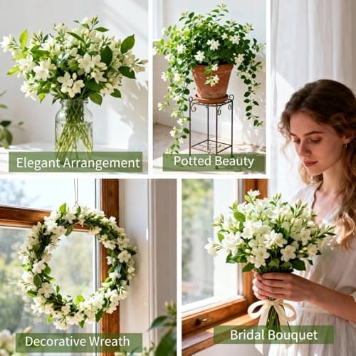 200+ Climbing Jasmine Flower Seeds for Planting, Easy to Grow, Non-GMO, High Germination Fragrant Flowers for Home Garden, Balcony, Trellis, Fence, Vertical Garden Decor, 200pcs — view 5