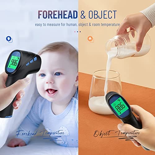 Forehead Thermometer for Adults and Kids, Digital Infrared Thermometer with Fever Alarm, Fast Accurate Results, Easy to use — view 5