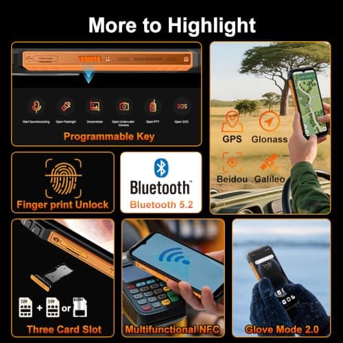 Blackview Fort 1 Rugged Phone,10000mAh Battery, 6.56",256GB ROM — view 8
