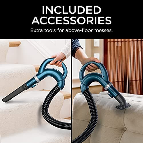 Shark Upright Vacuum, Navigator Lift-Away with Self-Cleaning Brushroll, HEPA Filter, Swivel Steering, Upholstery Tool & Pet Crevice Tool, Perfect for Pets & Multi-Surface, Teal, ZU503AMZ — view 4