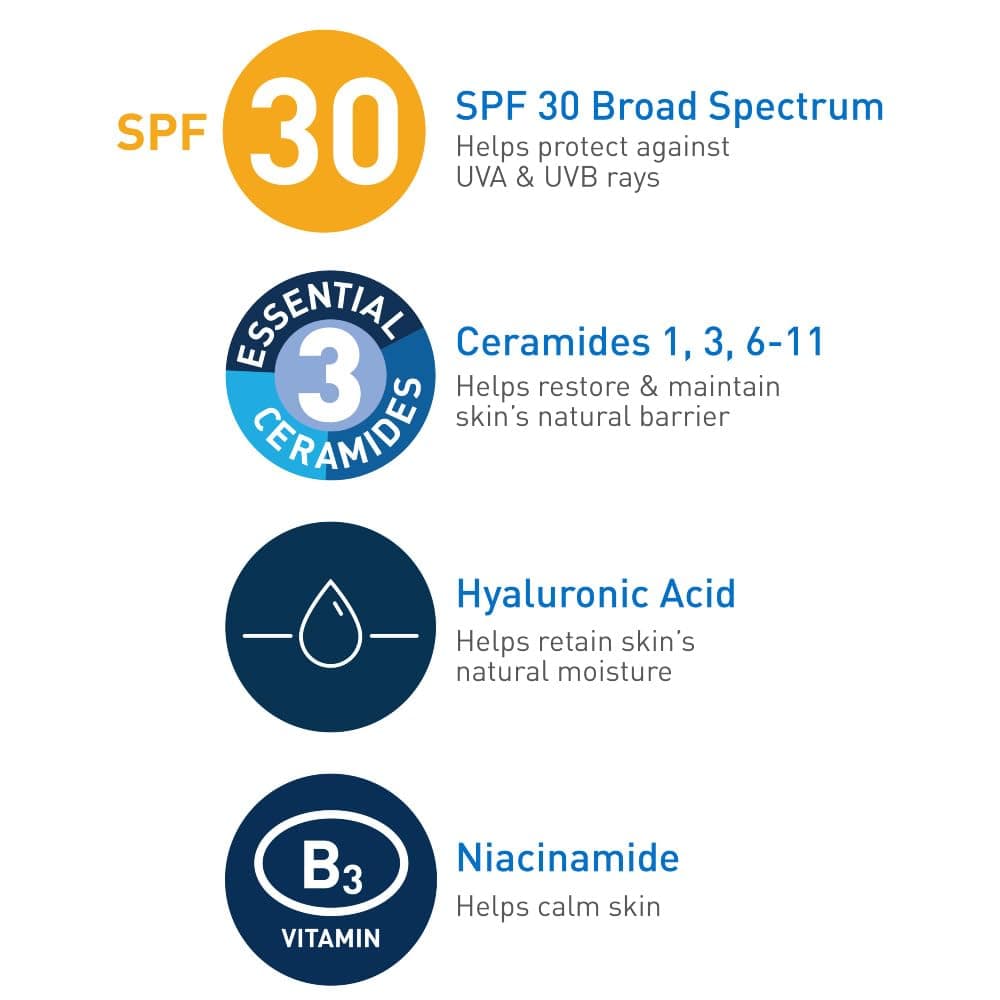 CeraVe AM Facial Moisturising Lotion Normal To Dry Skin 52ml With UV Protection And 3 Essential Ceramides — view 3