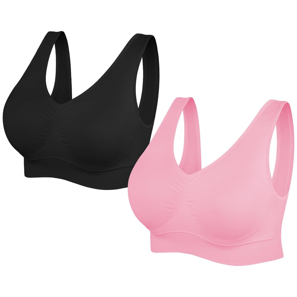 SIMIYA Super Comfort Bra, Womens Sports Bras Removable Pads Plus Size Sleep Bras for Girls in Yoga Bralette Leisure Stretch Crop Tops Vest — view 11