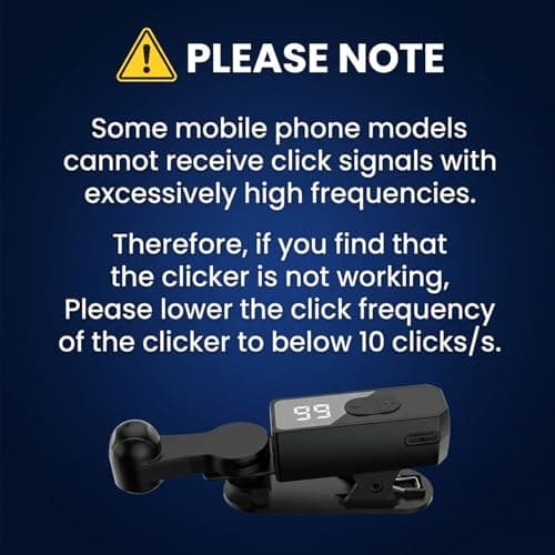 shuielai Rechargeable Smartphone Auto Clicker - Screen Speed Clicker Compatible with iPhone iPad, Continuous Fast Click Device for Live Streaming Likes, Ticket Grabbing & Reward Tasks (Black) — view 6