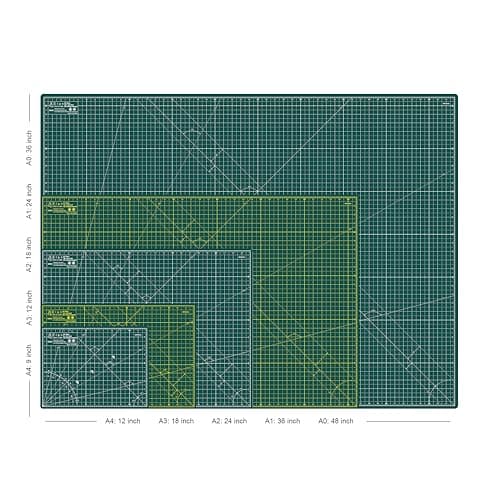 Elan Cutting Mat A1 Green, Large Self Healing Cutting Mat 24 x 36 Inch, 5-Ply Craft Board Green, Hobby Board for Crafts 24x36 Inch — view 4