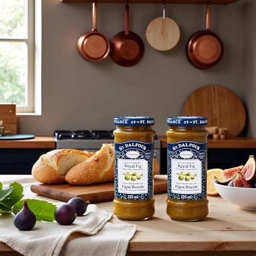 VALUBNDL: St. Dalfour Fig Fruit Spread (3-Pack) – 675ml Total (Three 284g / 10oz Jars) – 100% From Fruit All Natural – No Sugar Added – VALUBNDL Signature Bundle — view 5