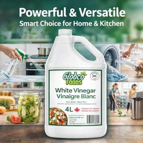 Premium Quality 4L White Vinegar – Allergen-Free & Gluten-Free - No Additives - Ideal for Cooking & Cleaning - Proudly Canadian Made by a Canadian-Owned Business – Support Local, Buy Canadian! — view 5