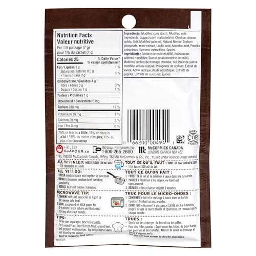 Club House Cheese Gravy Mix, No Artificial Colours or Flavours, No MSG Added, Gluten Free, Perfect Compliment for Vegetables, Potatoes, and Pasta, 35g
