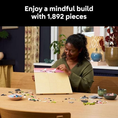 LEGO Art Japanese Cherry Blossom Landscape Building Set for Adults - Room Decoration & Gift for Women & Men, Ages 18+ - Framed Wall Decor, Stand or Hang to Display - 31218 — view 2