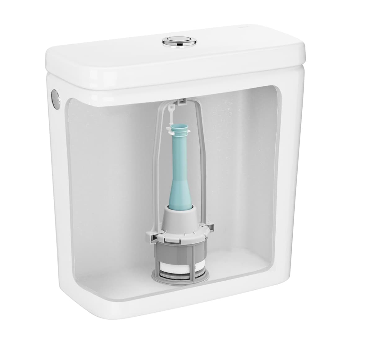Roca A822502200 Mecanismo de descarga simple con 4 pulsadores, Blanco — view 3