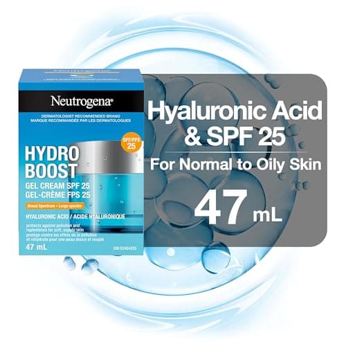 Neutrogena Hydro Boost Gel Cream Face Moisturizer with Sunscreen SPF – Hyaluronic Acid for Hydrated Skin – Fast Absorbing, Oil-Free, Non-Comedogenic 47mL — view 8