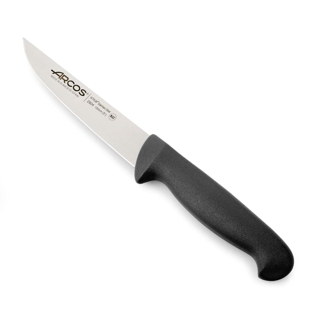 Arcos Serie 2900 - Cuchillo Santoku con Alveolos - Hoja de Acero Inoxidable Nitrum de 180 mm - Mango inyectado en Polipropileno Color Rojo — view 51