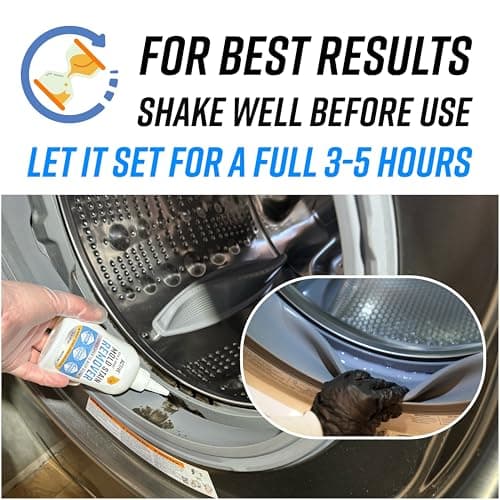 ACTIVE Mold Stain Remover Gel Cleaner Heavy Duty Stain Cleaner for Front Loader Washing Machine Seal, Bathroom Grout, Shower, Caulk - Front Load Washer Cleaning Solution - 7 Fl Oz — view 7
