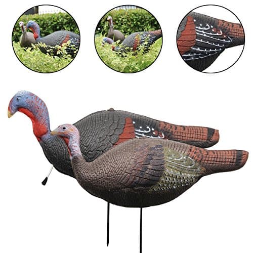 TargetEvo Turkey Decoys for Hunting, 2 Pack Hen and Jake Combo Decoys with Stakes Carry Bag Collapsible Lightweight — view 7