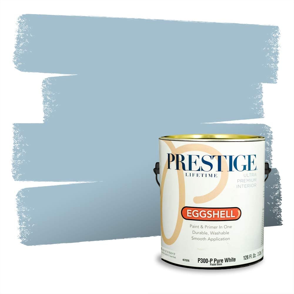 PRESTIGE Paints Interior Paint and Primer In One, 1-Gallon, Semi-Gloss, Comparable Match of Valspar* Dewdrop* — view 1090