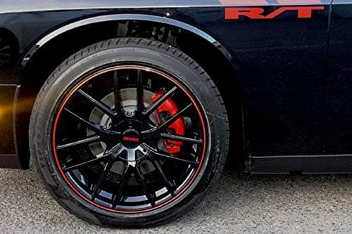 TR60 18x8, Bolt Pattern: 5x100/4.5, Offset: 40, BLACK/RED RING, set of 1 — view 2