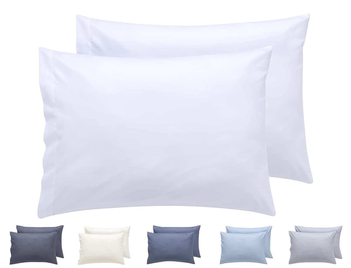 Todocama – Juego de 2 Fundas de Almohada, Microfibra Extra Suave, hipoalergénicas. Juego de 2-70x40 cm Blanco — view 43