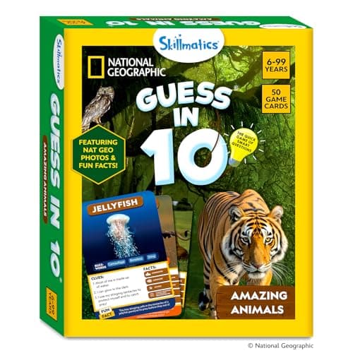 Skillmatics Guess in 10 National Geographic Animals, Educational Card Game for Kids & Families, Animal Trivia & Travel Game, Screen-Free Fun, Gifts for Ages 6, 7, 8, 9 and Up — view 8