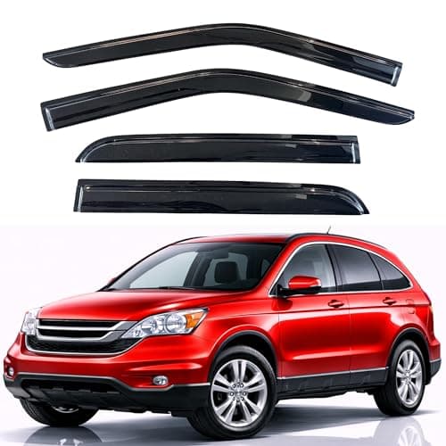 KPY Rain Guards Fit for 2007-2011 Honda CRV, Out-Channel Window Visors Vent Wind Deflectors 4PC, Car Accessories for 07-11 CR-V