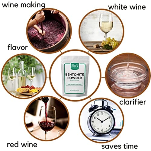 Bentonite Powder Clay (100g)| Packed in Canada| 100% Pure and All-Natural Food-Grade Agent| Wine Clarifier and Fining Agent| by Elo’s Premium — view 2