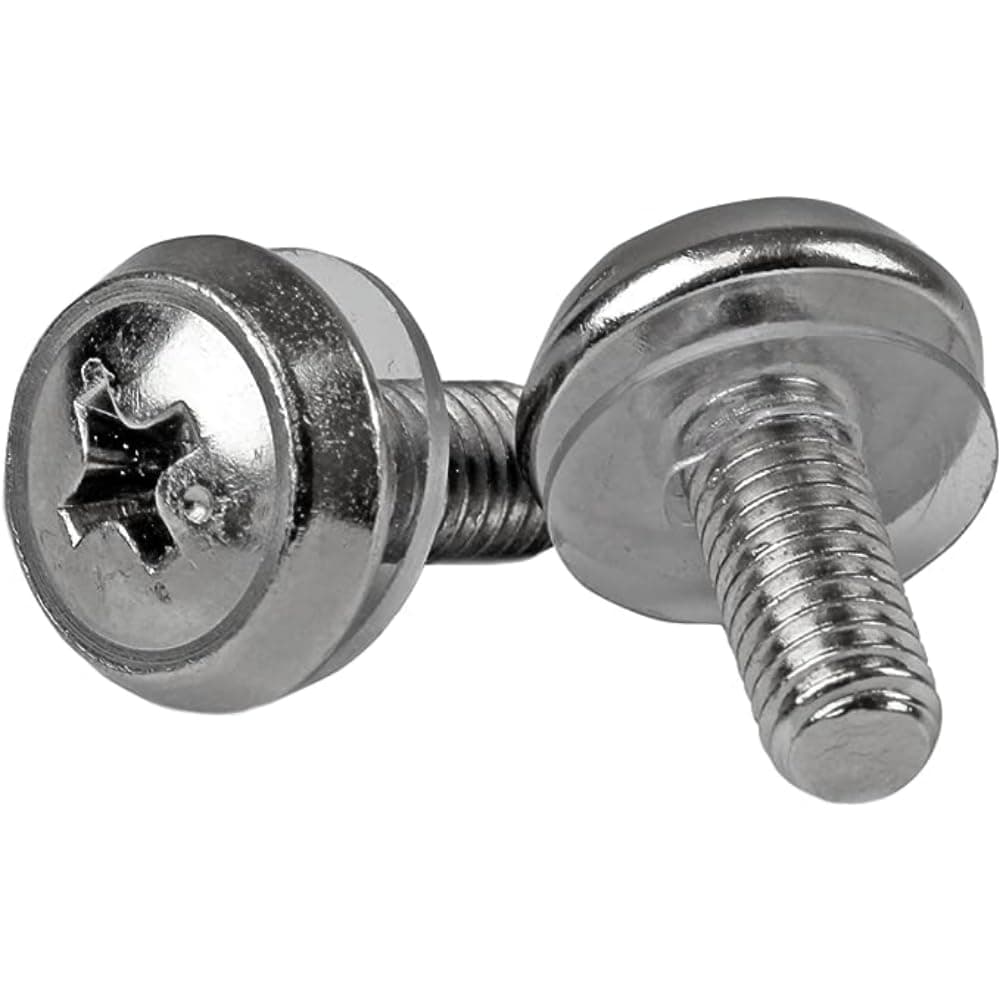 StarTech.com M5 Cage Nuts and Screw - 12 mm Rack Screws and Cage Nuts - 50 Pack - Black - Replacement Serve Rack Screws (CABSCREWM5B) — view 8
