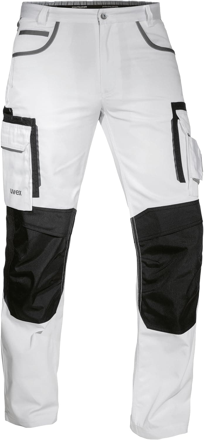 Uvex Tune-up 8909 Pantalon de Trabajo para Hombre - Pantalones Cargo para Trabajar de Algodón y de Cordura - Multibolsillos - Bolsillo de Las Rodilleras - Color Gris, Negro, Azul, Verde, Blanco — view 13
