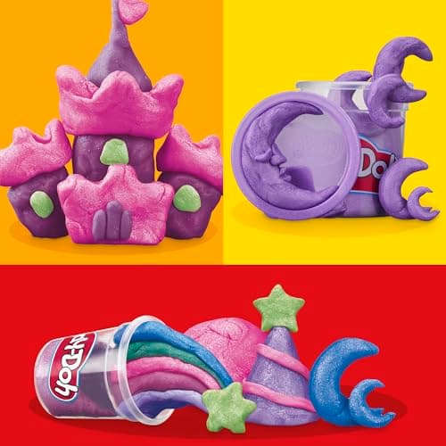 Play-Doh Sparkle Collection 6 Pack, Kids Arts and Crafts — view 2