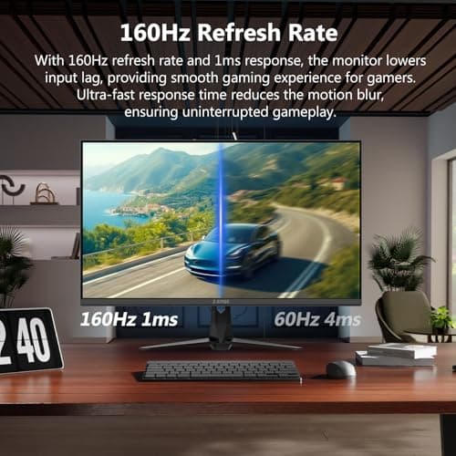 4K Monitor, Z-Edge 27 inch IPS Monitor, UHD 3840x2160 IPS Computer Monitor, 450 cd/m², 160Hz Refresh Rate, 1ms Response Time, G274K Ultra-Thin Bezel — view 2