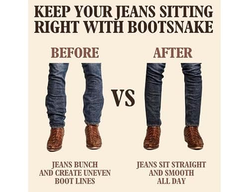 Bootsnake Cowboy Boot Accessory Strap, Reduces Boot Lines, Keeps Pant Legs Smooth, Blocks Dirt and Debris (Yellow, Standard) — view 2