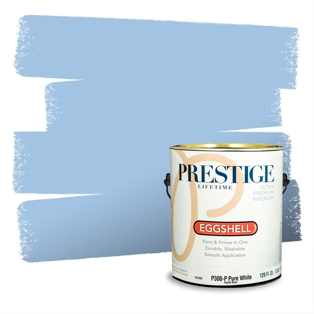 PRESTIGE Paints Interior Paint and Primer In One, 1-Gallon, Semi-Gloss, Comparable Match of Valspar* Dewdrop* — view 1362