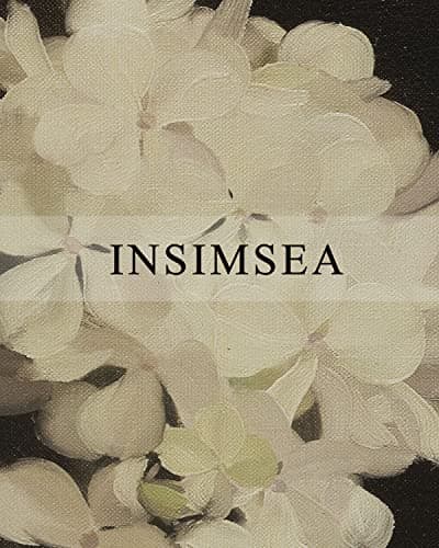 InSimSea Framed Wall Art Decoration Canvas Wall Art Room Decor, White Hydrangea Oil Painting Canvas Prints, Bedroom Bathroom Wall Art Kitchen Office Wall Decor 8x10 Inch — view 3