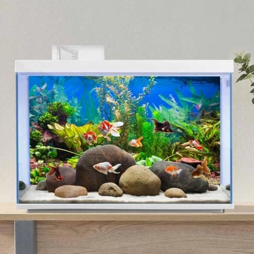 AWERT 24x12 inches Aquarium Background Aquatic Plant River Bed & Lake Fish Tank Background Vinyl — view 3