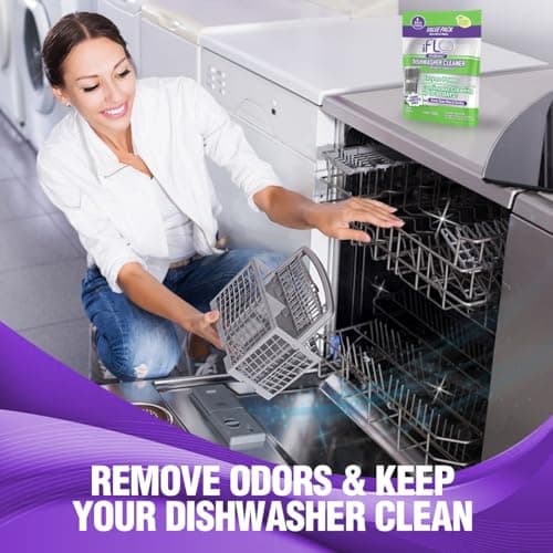 iFLO Dishwasher Cleaner Tablets with iFLObiotic – Deep Cleaning Dishwasher and Deodorizer Tablets to Eliminate Dish Washer Odor, Remove Residue & Freshen Dish Washer Machine Cleaner, 6 Pack — view 4