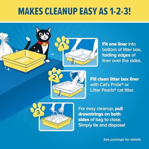 Jonny Cat Litter Box Liners: Heavy Duty - Tear & Leak Resistant - Drawstring Close - Jumbo, 15 Count — view 5