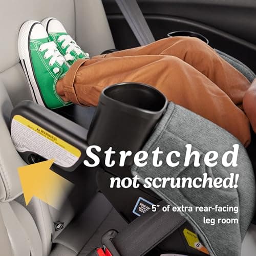 Graco Extend2Fit 3-in-1 Convertible Car Seat, 3 Modes – Rear Facing, Forward Facing Baby Car Seat and Highback Booster Seat, Adjustable Extension Panel for Extra Legroom, Ashten — view 2
