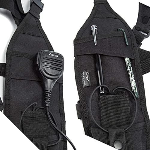 Radio Shoulder Harness Holster Chest Holder Universal Vest Rig for Police Firefighter Search Rescue Essentials Two Way Radio Holster 1 Pack — view 5