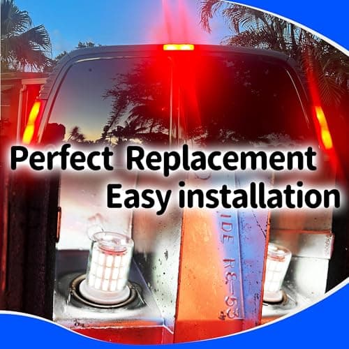 2357 1157 2057 7528 P21/5W Brake Light Bulb for Daytime Running (DRL) and Back-Up/Reverse Lights,12V-24V BAY15D 6000K Bright White LED Bulbs Replacement for RV Car Camper Trailer Tail Brake Stop,2Pack