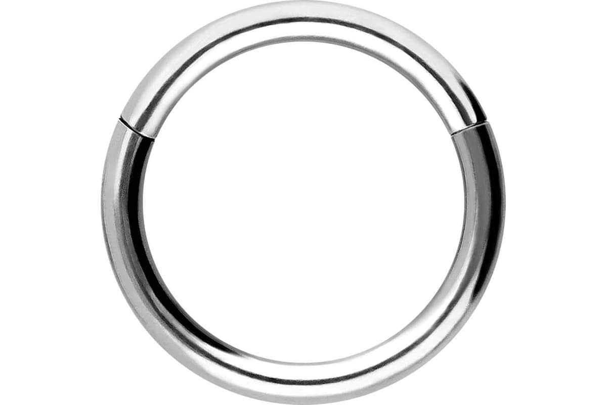 PIERCINGLINE Anillo segmento Clicker de acero quirúrgico – Piercing en oro, plata, rosa, negro o azul – para nariz, tabique, oreja, hélice o tragus — view 18