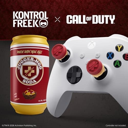 KontrolFreek Call of Duty Jugger-Nog Performance Thumbsticks | for Xbox One (XB1) & Xbox Series X (XBX) Controller | Red and Cream
