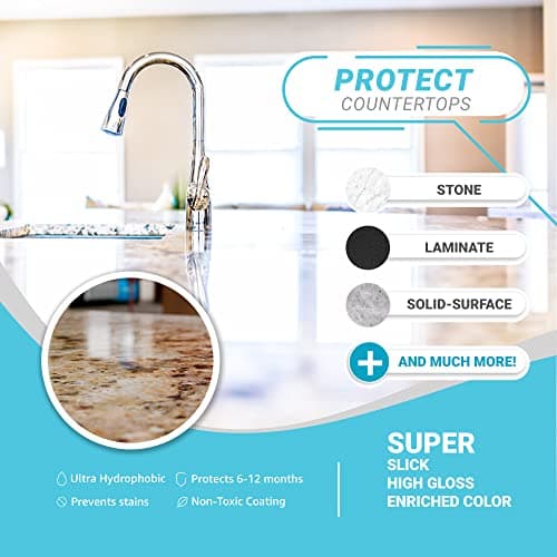 Lifeproof Ceramic Coating Spray Kit - Shine, Seal & Protect Kitchen & Bath Surfaces, Repels Stains & Grime — view 3