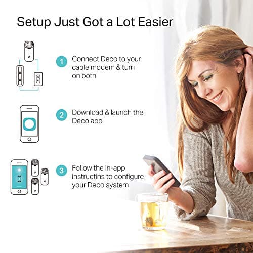 TP-Link Deco S4 Mesh AC1900 WiFi System - Up to 5,500 Sq.ft. Coverage, Replaces WiFi Router and Extender, Gigabit Ports, Works with Alexa, Deco S4(3-Pack) — view 4