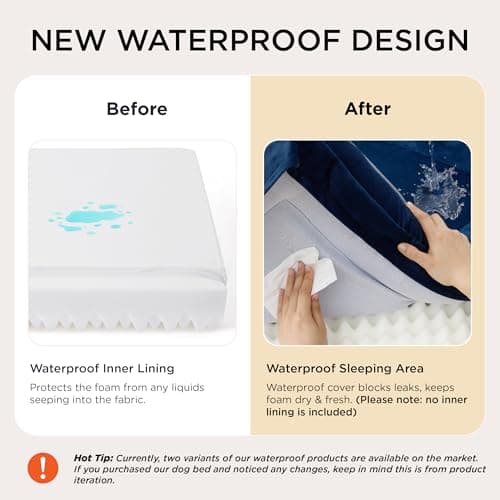 Bedsure Orthopedic Dog Bed for Extra Large Dogs - XL Waterproof Dog Bed Medium, Foam Sofa with Removable Washable Cover, Waterproof Lining and Nonskid Bottom Couch, Pet Bed — view 3