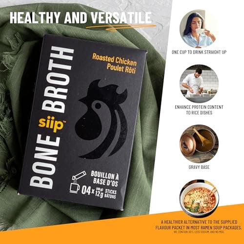 Siip Chicken Bone Broth Packets, 25 Packets 8g Protein | Keto & Paleo Friendly, Gluten Free — view 5