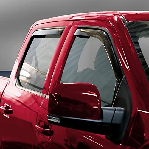 Voron Glass in-Channel Extra Durable Rain Guards for Trucks Ford F150 2015-2020 SuperCrew (fit for Ford F250-F550 17-22), Window Deflectors, Vent Window Visors, 4 Pieces -200328