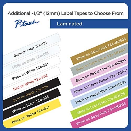 Brother Genuine TZeFA3 Navy on White Fabric Iron-on 12 mm Tape for P-Touch Label Makers — view 3