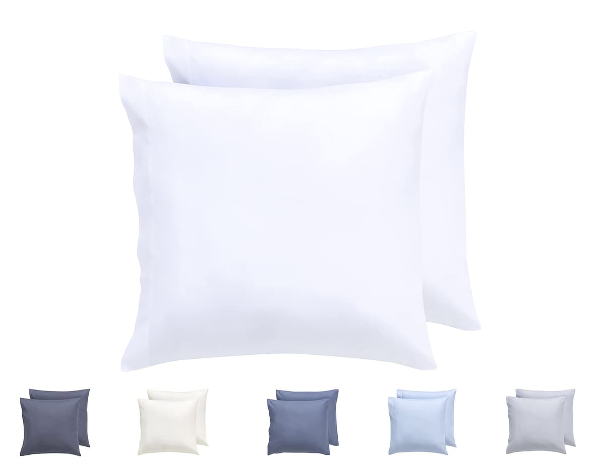 Todocama – Juego de 2 Fundas de Almohada, Microfibra Extra Suave, hipoalergénicas. Juego de 2-70x40 cm Blanco — view 9